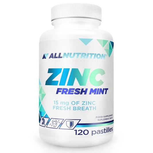All Nutrition - Zinc,15mg (Fresh Mint) - 120 pastilles